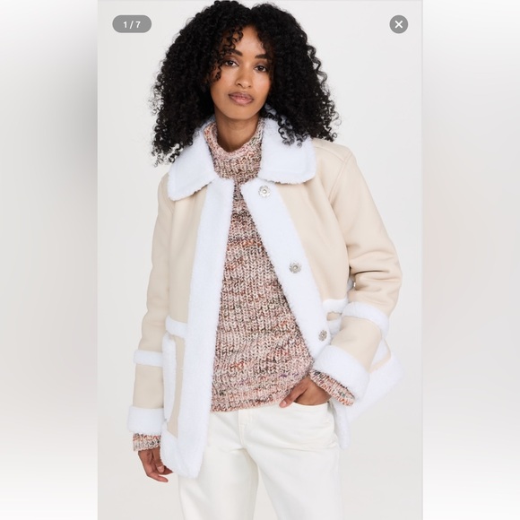 Avec Les Filles Jackets & Blazers - Avec Les Files faux sherpa jacket NWT!